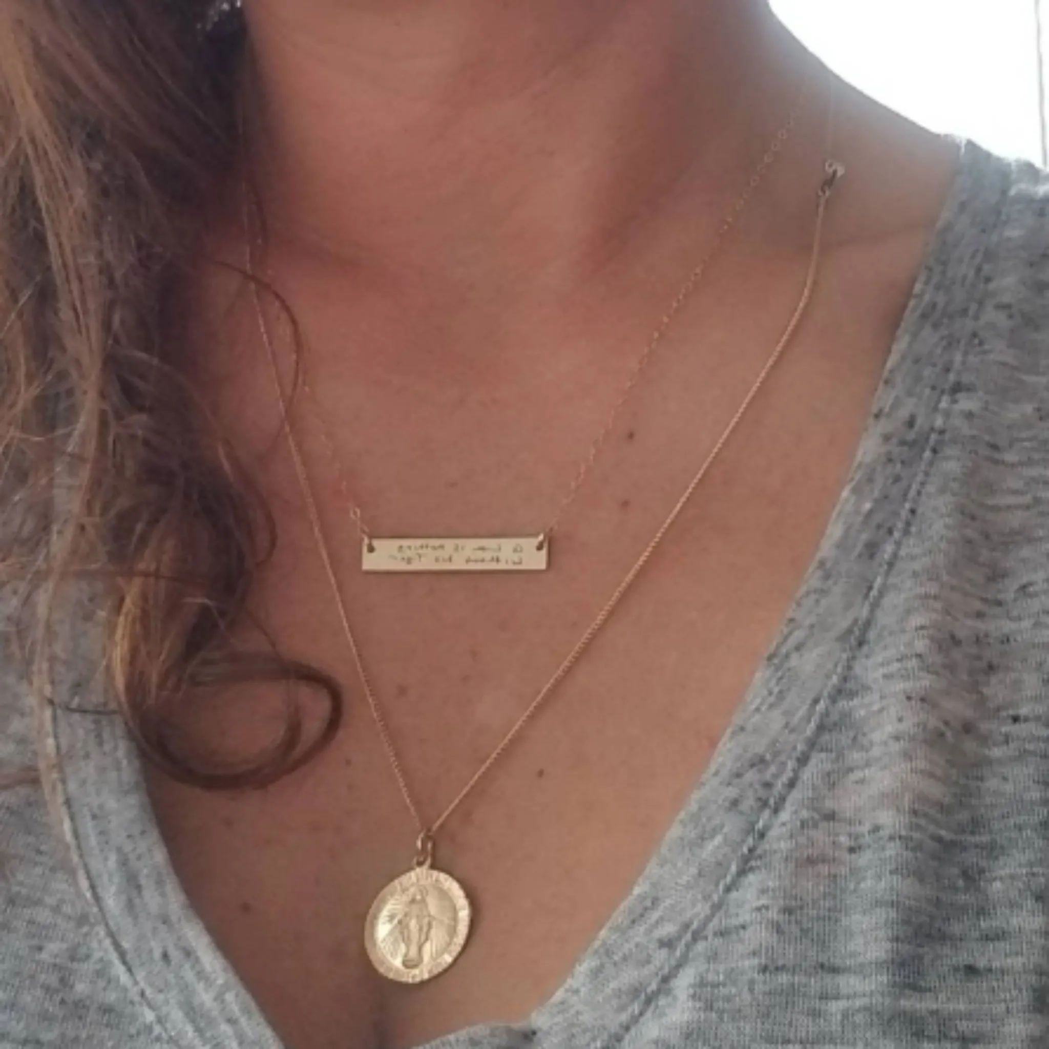 The "Presley" - Gold or Rose Gold Name Bar Necklace