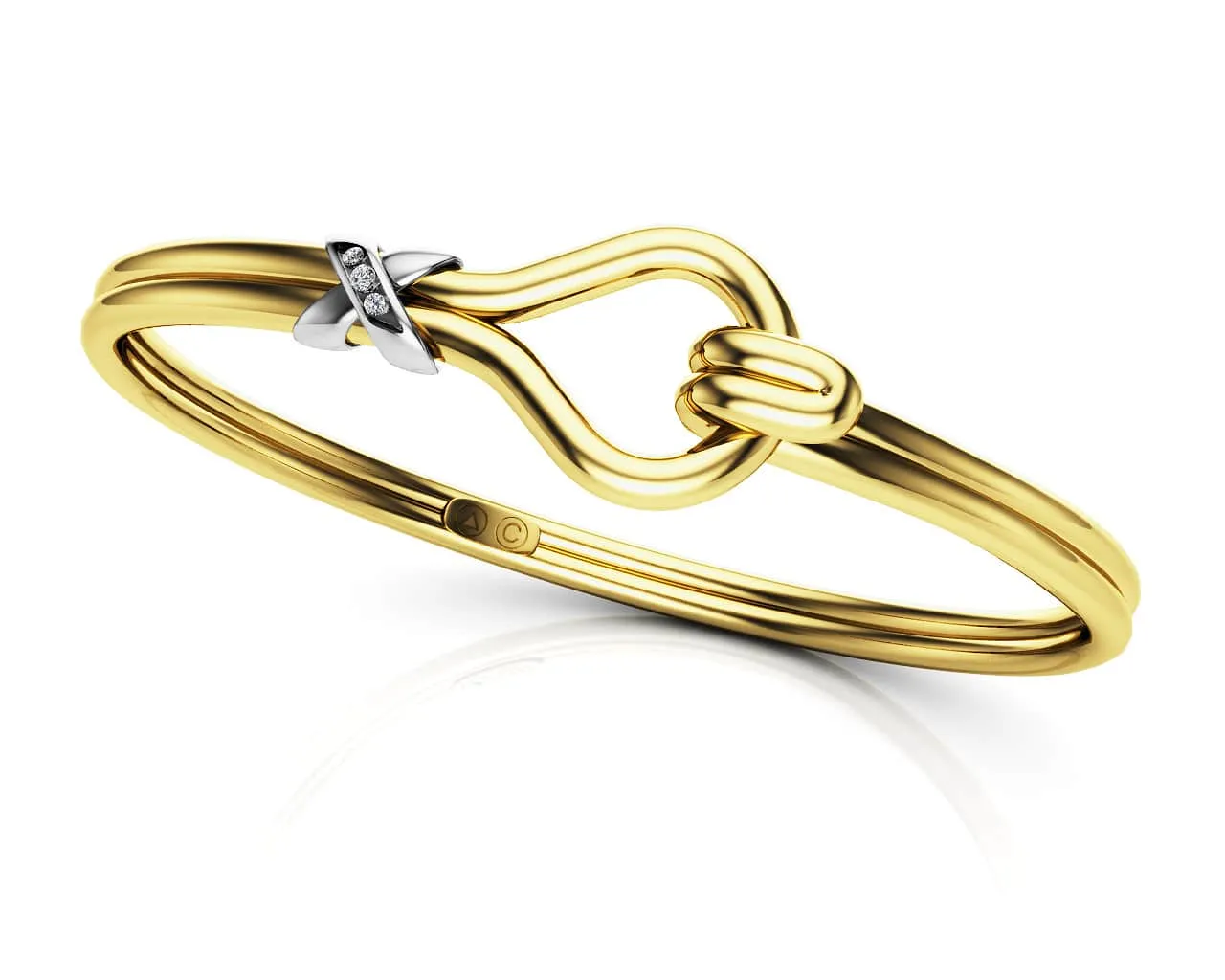 The Relationship Unity Diamond Bracelet with 0.05 ct.(finished) 1.5mm, 1.75mm