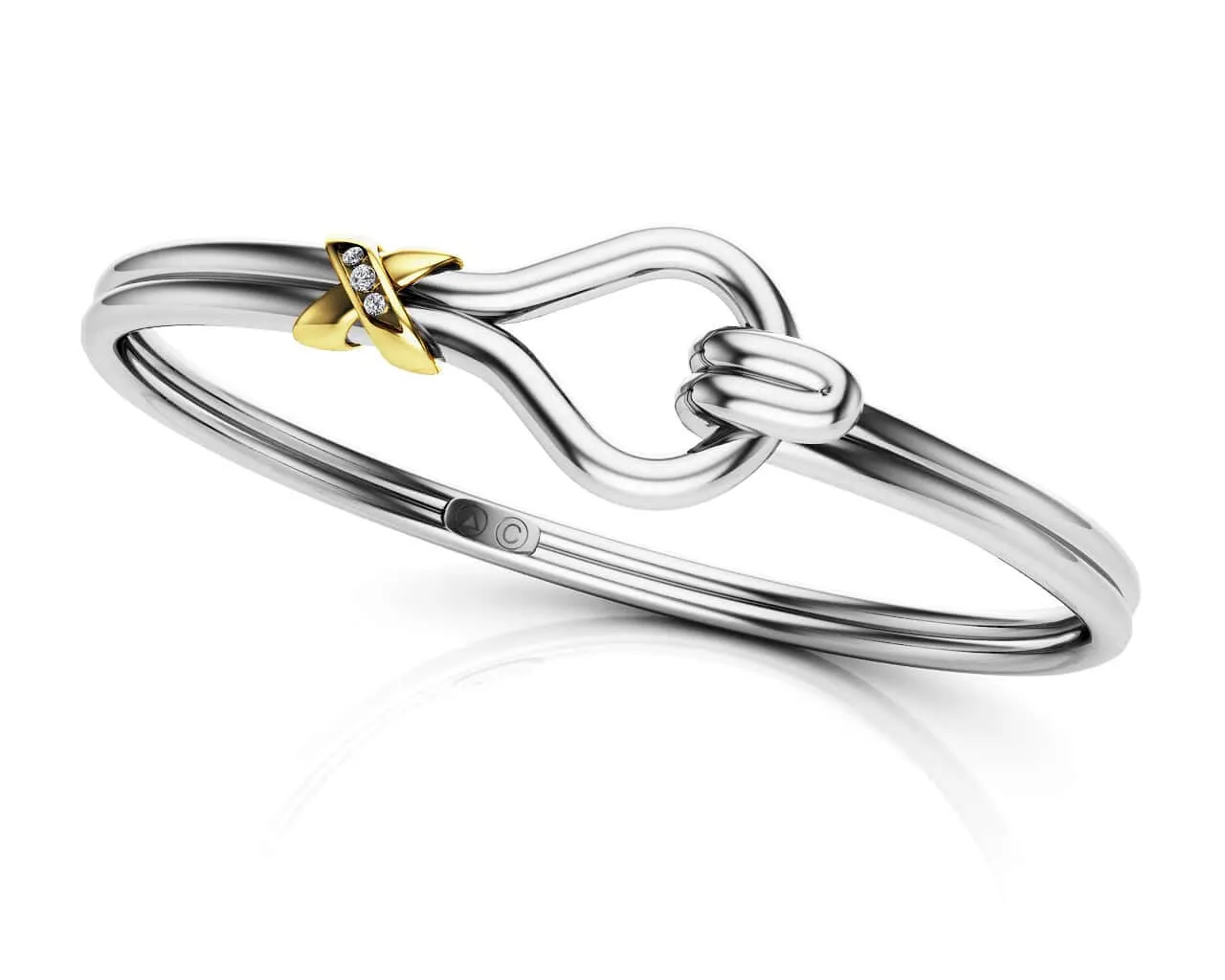 The Relationship Unity Diamond Bracelet with 0.05 ct.(finished) 1.5mm, 1.75mm