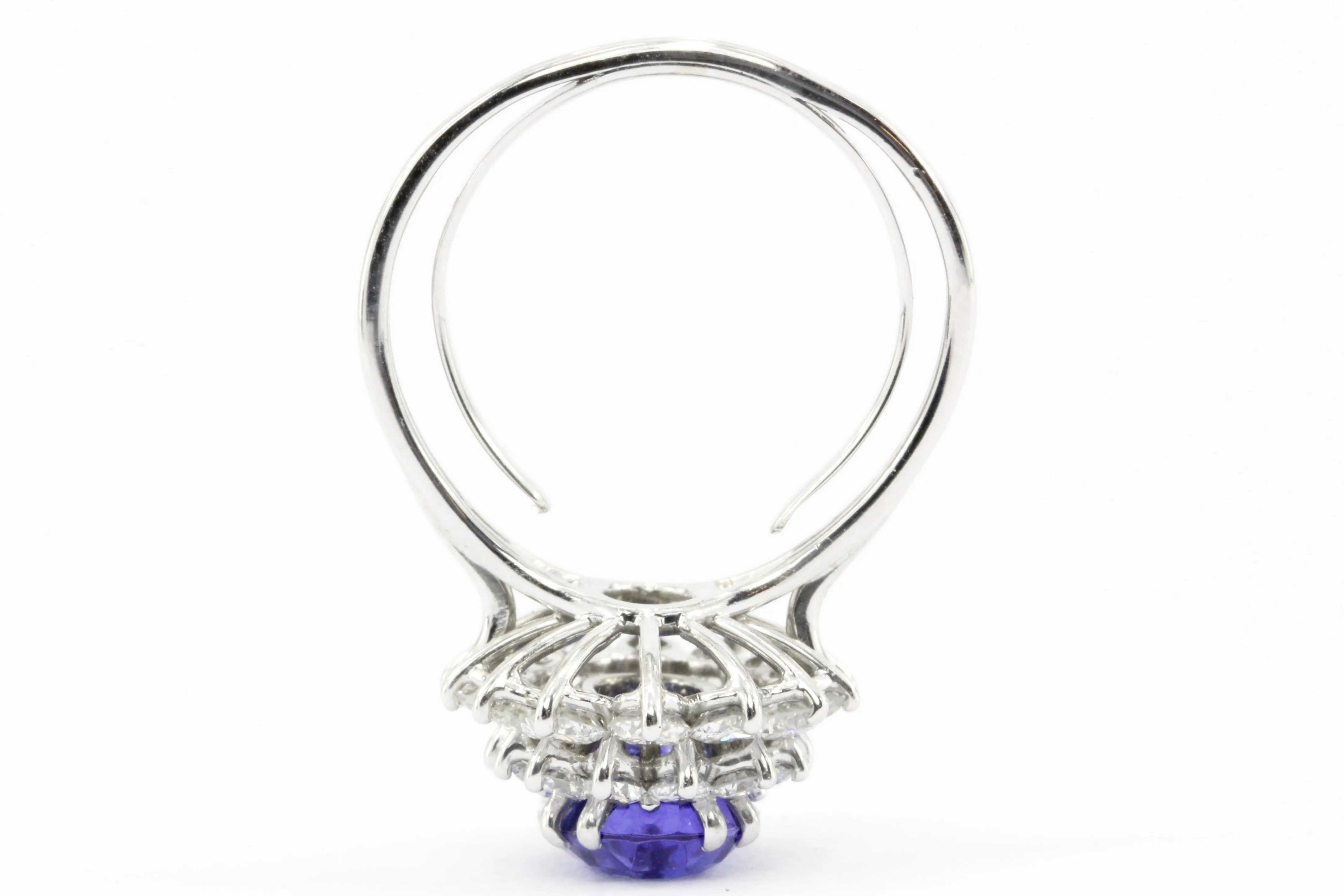 Tiffany & Co. Platinum 3.96ct Tanzanite and Diamond Ring