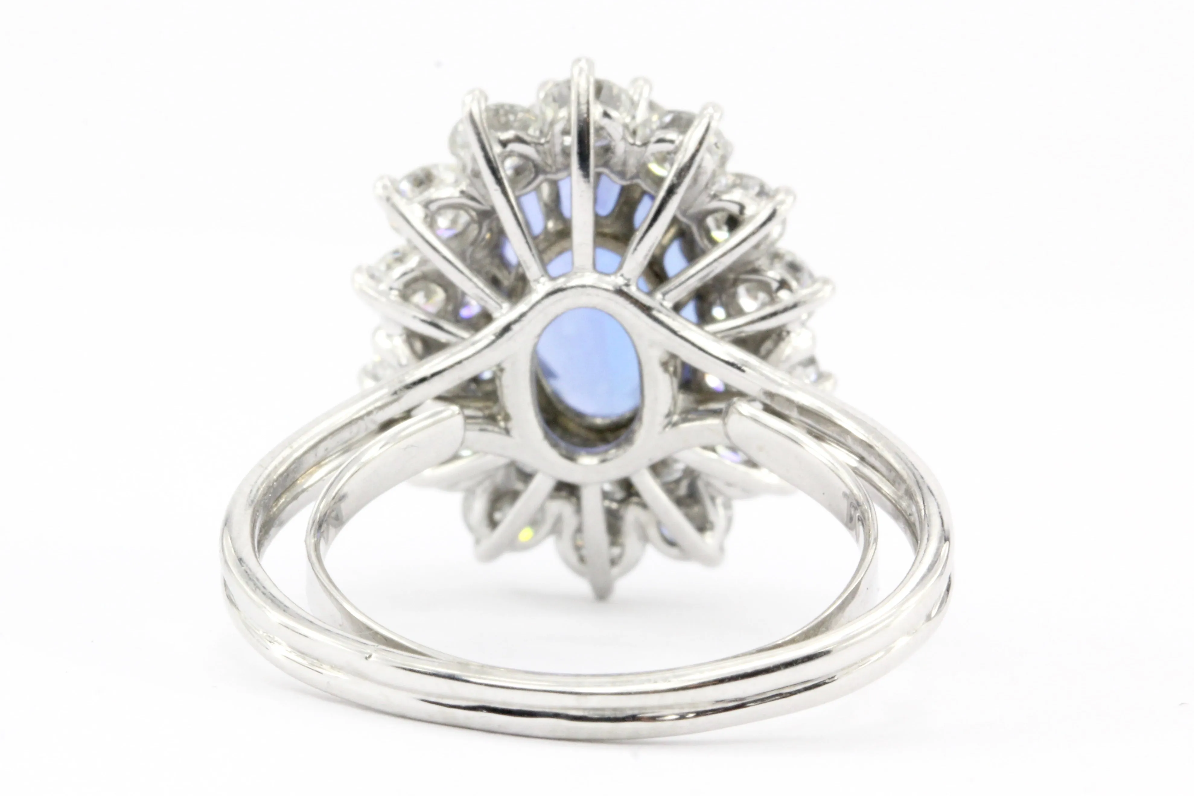 Tiffany & Co. Platinum 3.96ct Tanzanite and Diamond Ring