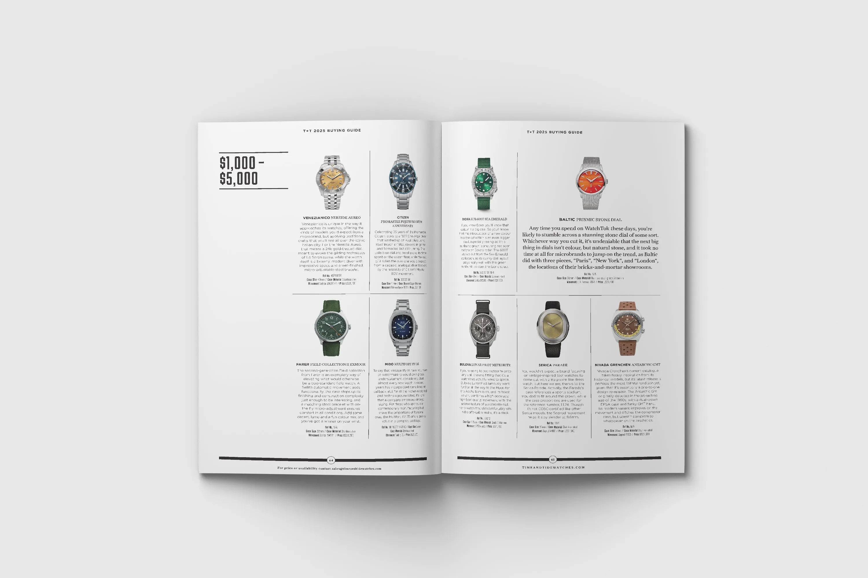 Time Tide Watches - NOW Magazine - The Watch Buying Guide - Issue 10