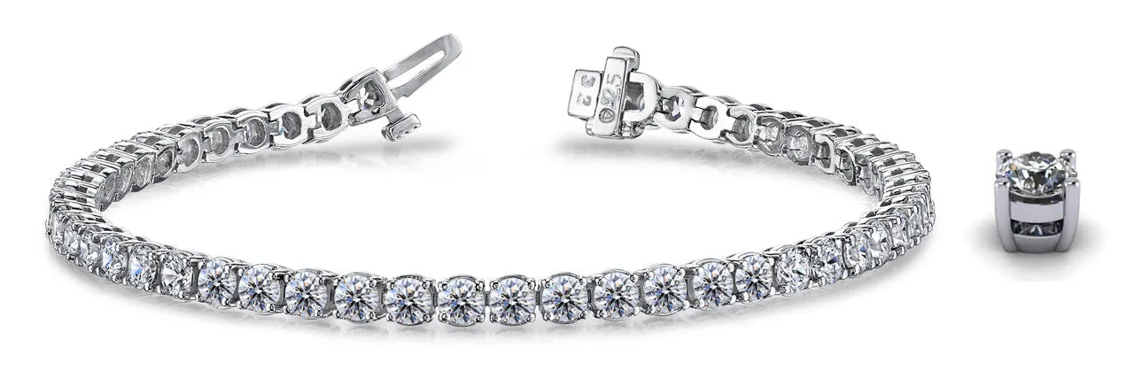 Timeless Dreams Lab-Grown Diamond Tennis Bracelet with 10.12 ct.(finished) 3.9mm