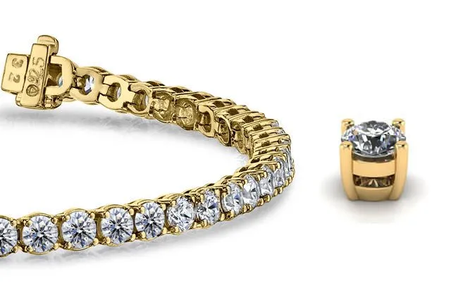 Timeless Dreams Lab-Grown Diamond Tennis Bracelet with 10.12 ct.(finished) 3.9mm