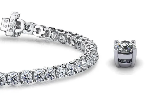 Timeless Dreams Lab-Grown Diamond Tennis Bracelet with 10.12 ct.(finished) 3.9mm