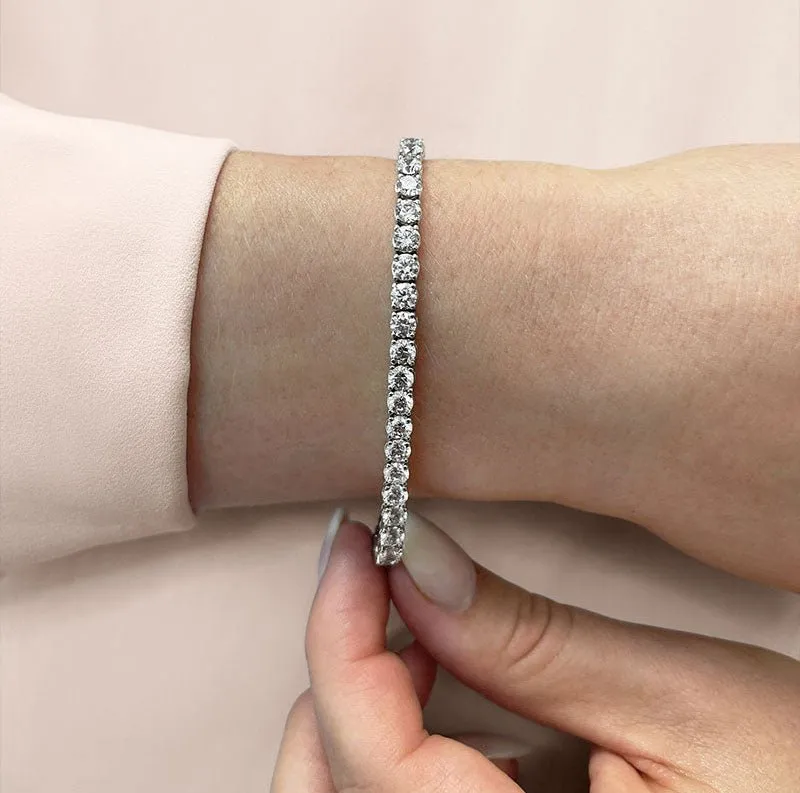 Timeless Dreams Lab-Grown Diamond Tennis Bracelet with 10.12 ct.(finished) 3.9mm