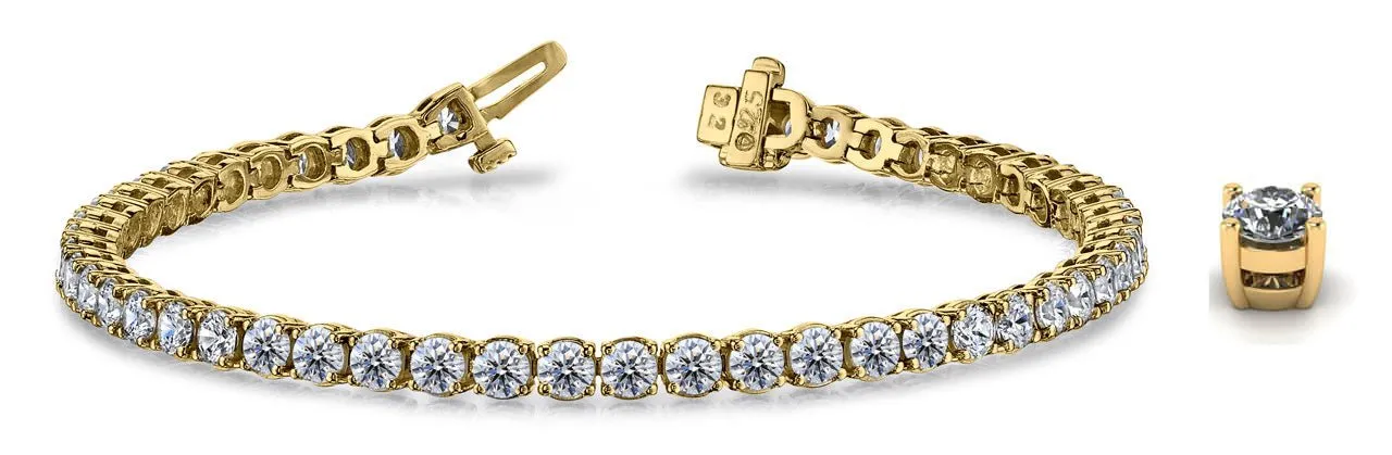 Timeless Dreams Lab-Grown Diamond Tennis Bracelet with 10.12 ct.(finished) 3.9mm