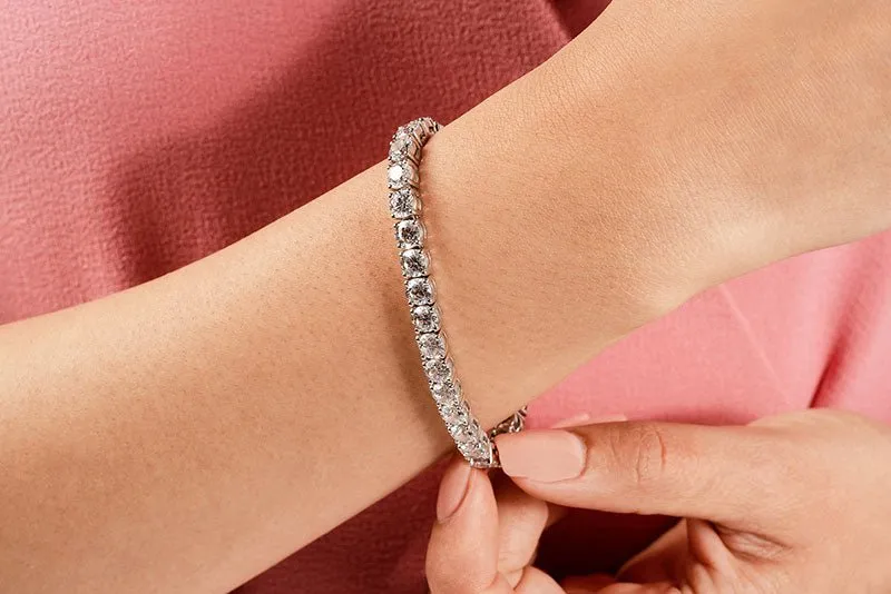 Timeless Dreams Lab-Grown Diamond Tennis Bracelet with 10.12 ct.(finished) 3.9mm