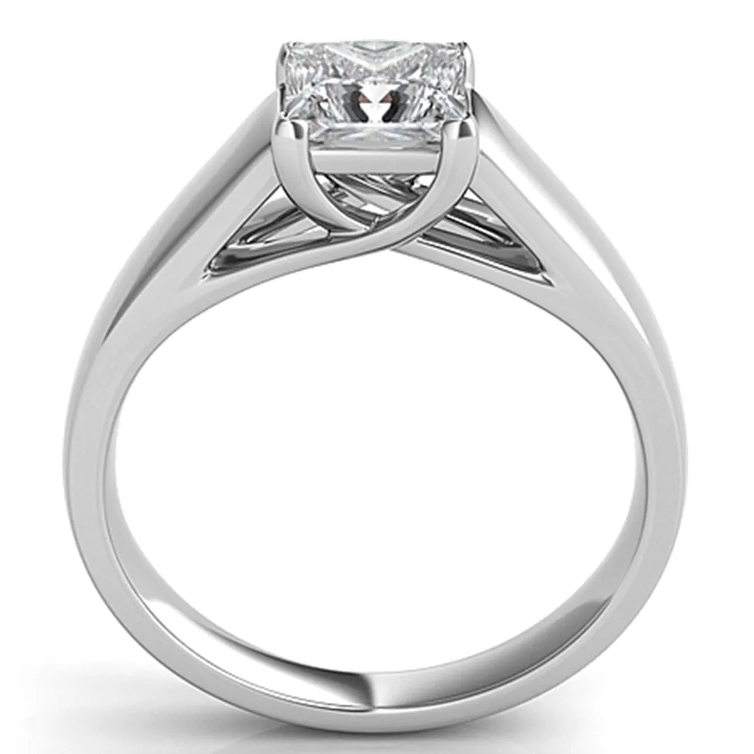 Trellis Princess Cut Solitaire Engagement Ring