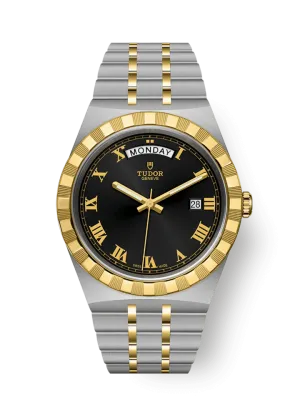 Tudor Royal, Stainless Steel and 18k Yellow Gold, 41mm, Ref# M28603-0003