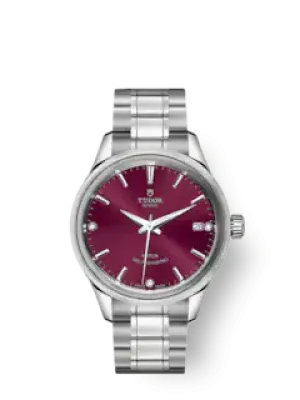 Tudor Style, Stainless Steel and Diamond-set 34mm, Ref# M12300-0014