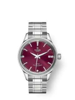 Tudor Style, Stainless Steel and Diamond-set 34mm, Ref# M12300-0014
