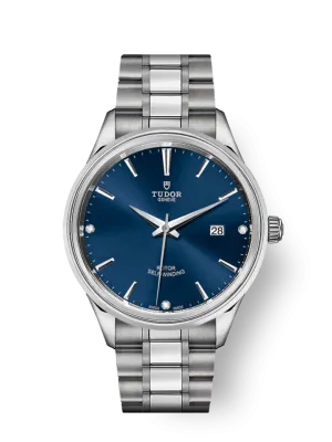 Tudor Style, Stainless Steel and Diamond-set, 41mm, Ref# M12700-0013