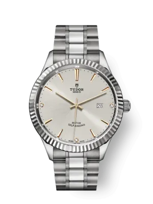 Tudor Style, Stainless Steel and Diamond-set, 41mm, Ref# M12710-0011