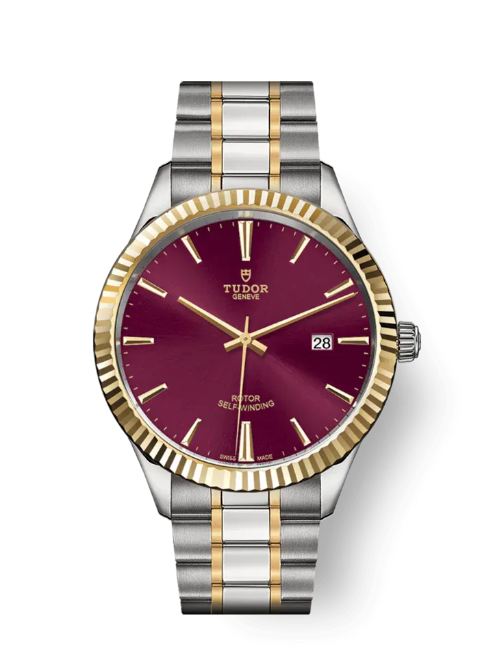 Tudor Style, Stainless Steel and Yellow Gold, 41mm, Ref# M12713-0013