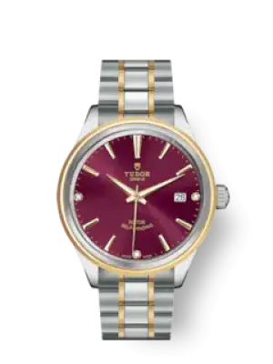 Tudor Style, Stainless Steel and Yellow Gold with Diamond-set, 38mm, Ref# M12503-0015