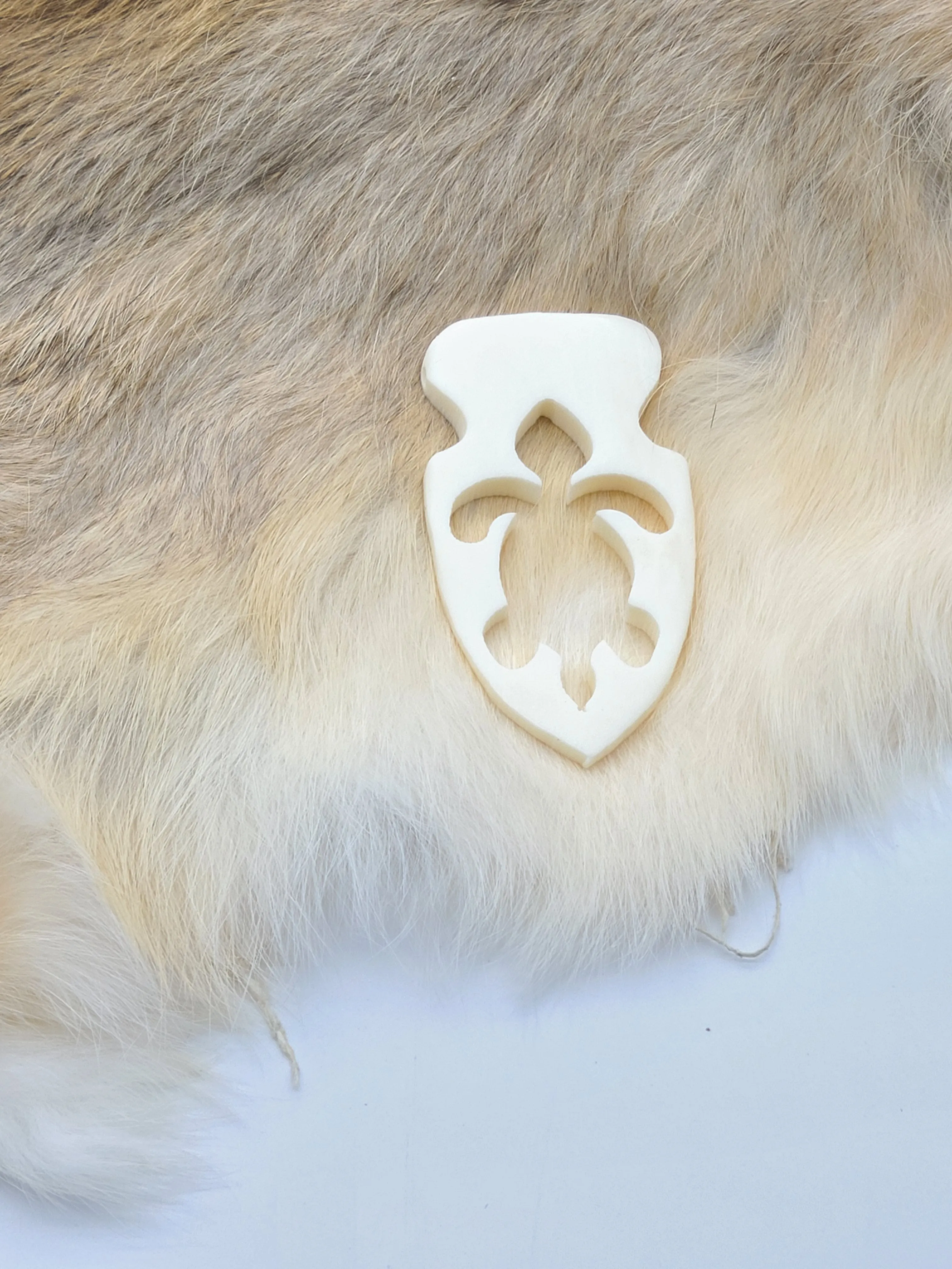 Turtle Pendant, Cow Bone, Hand Carved for Necklaces, Chokers, Broaches, Armbands, Regalia and Decorations