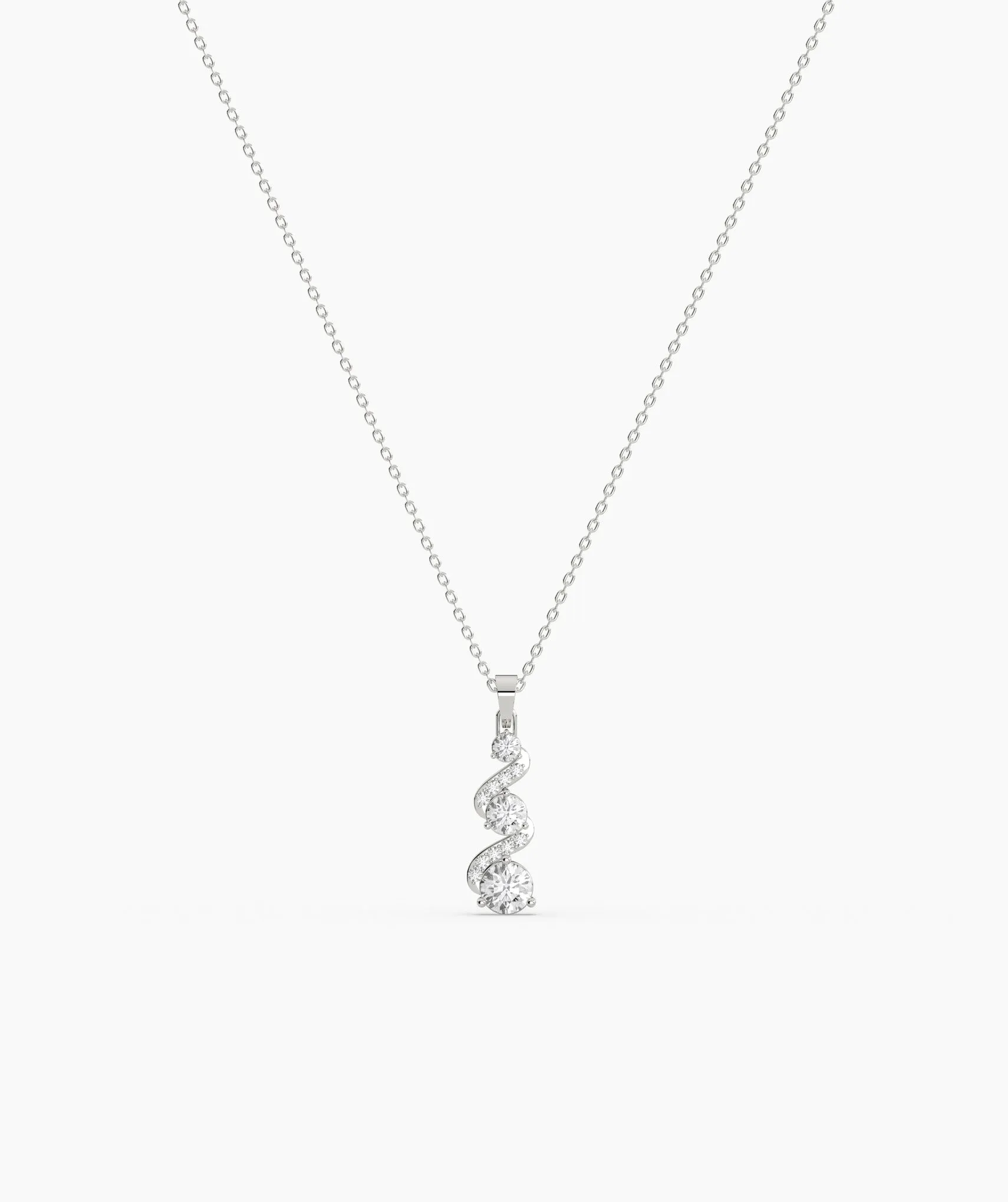 Twinkling Twirl Swirl Pendant