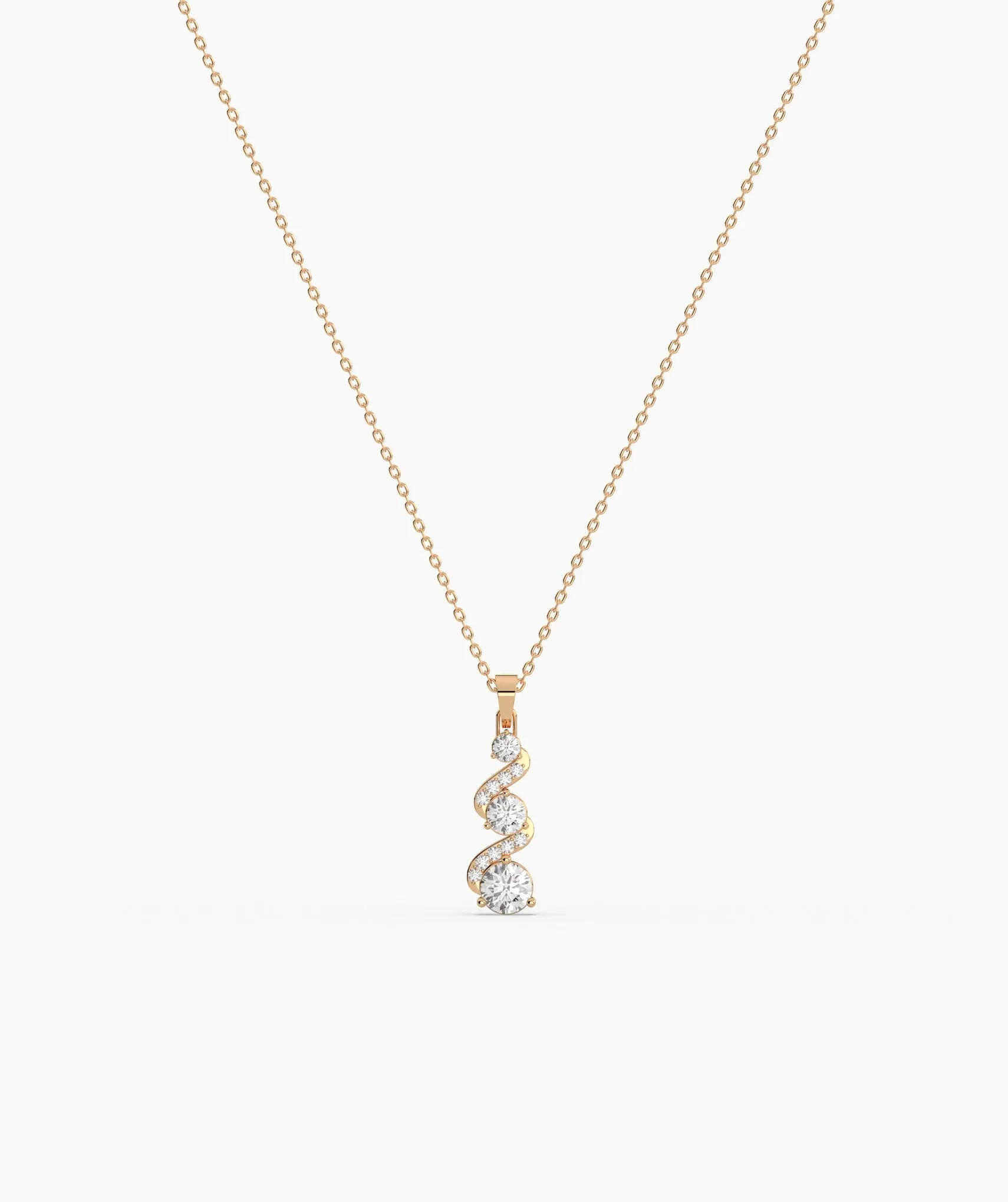 Twinkling Twirl Swirl Pendant
