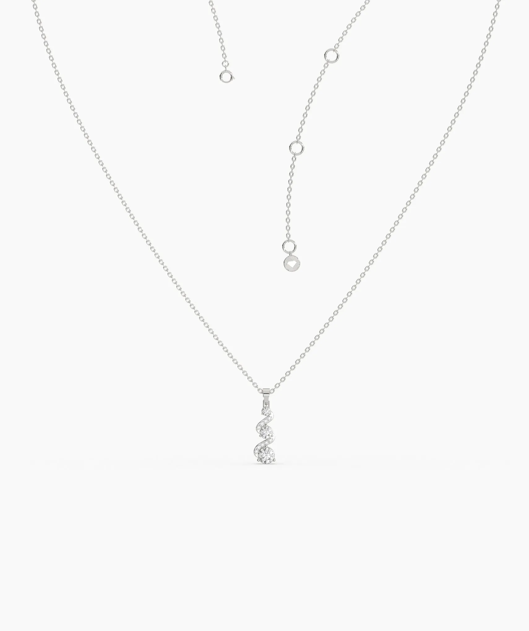 Twinkling Twirl Swirl Pendant