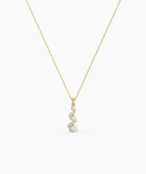 Twinkling Twirl Swirl Pendant