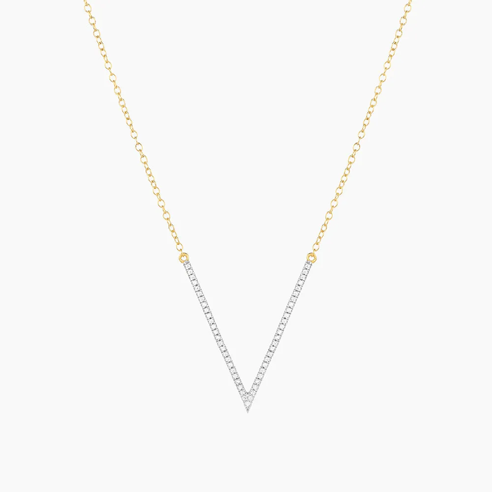V To The T Pendant Necklace