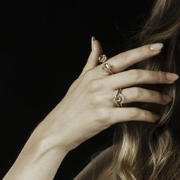 VENUSIAN RING | 14K GOLD | HERKIMER & DIAMOND