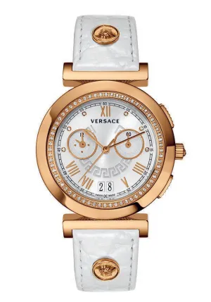 Versace Vanity Chronograph Silver Dial Ladies Watch VA9070013