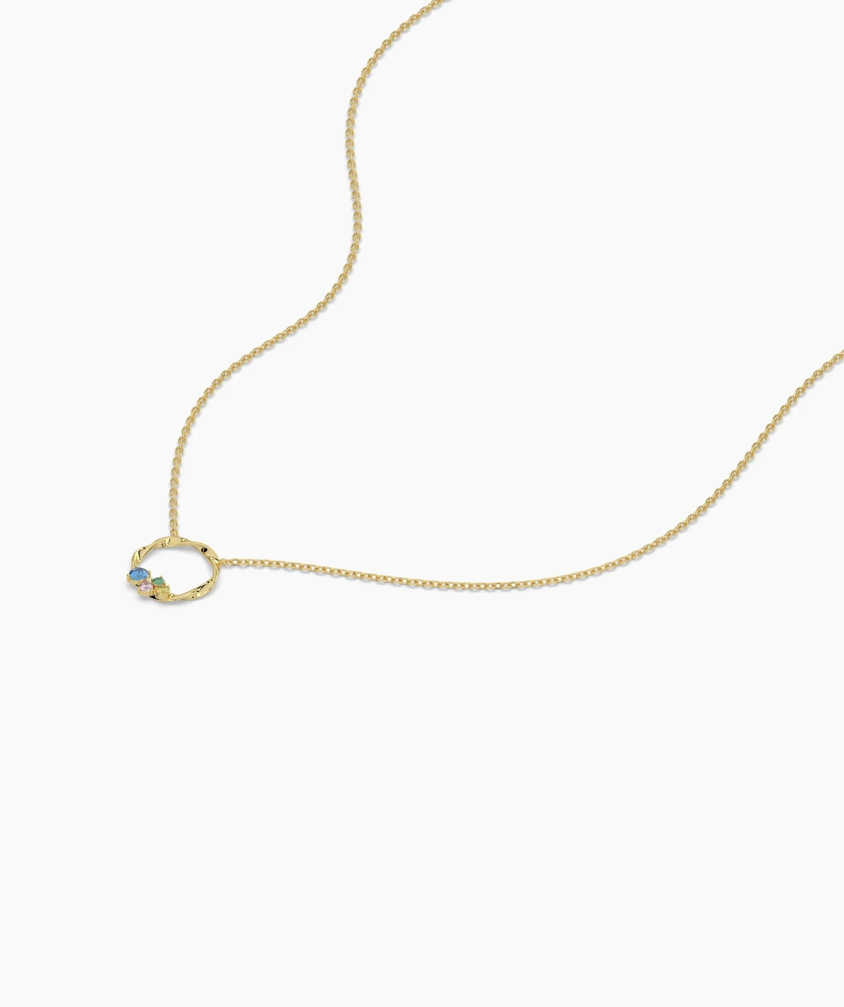 Vibrant Harmony Gold Wreath Necklace