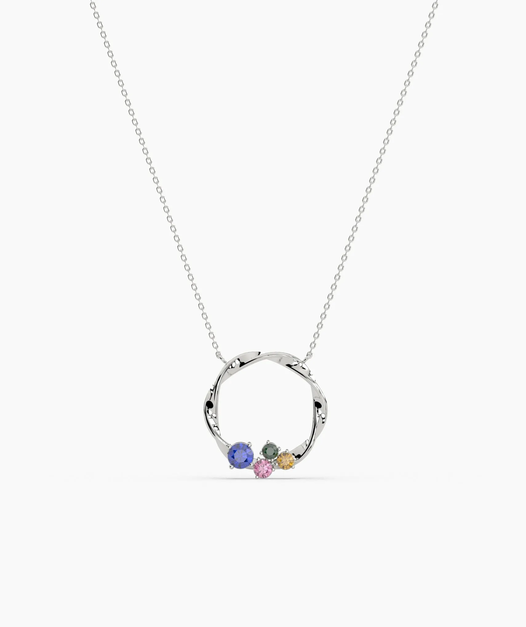 Vibrant Harmony Gold Wreath Necklace