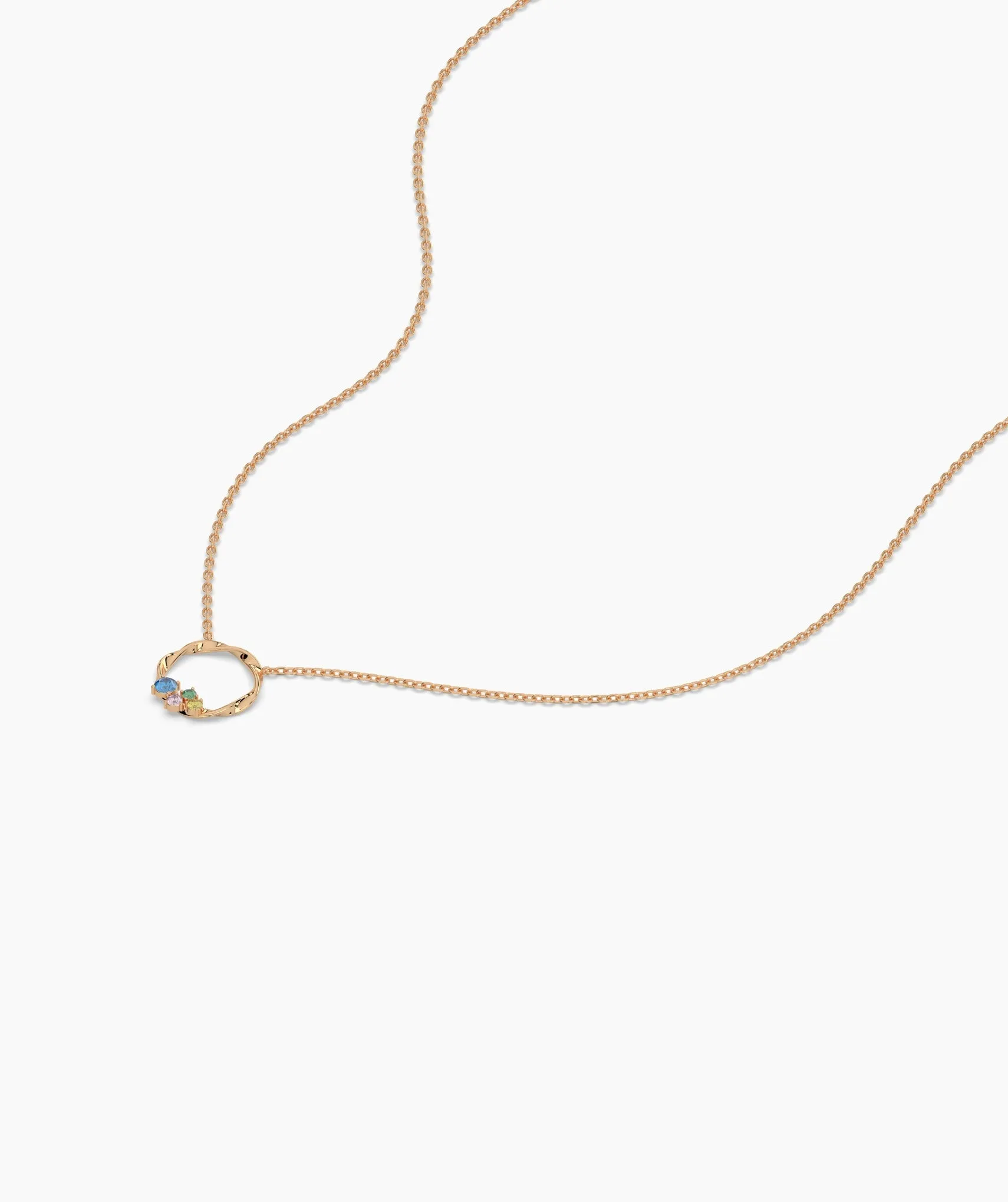 Vibrant Harmony Gold Wreath Necklace