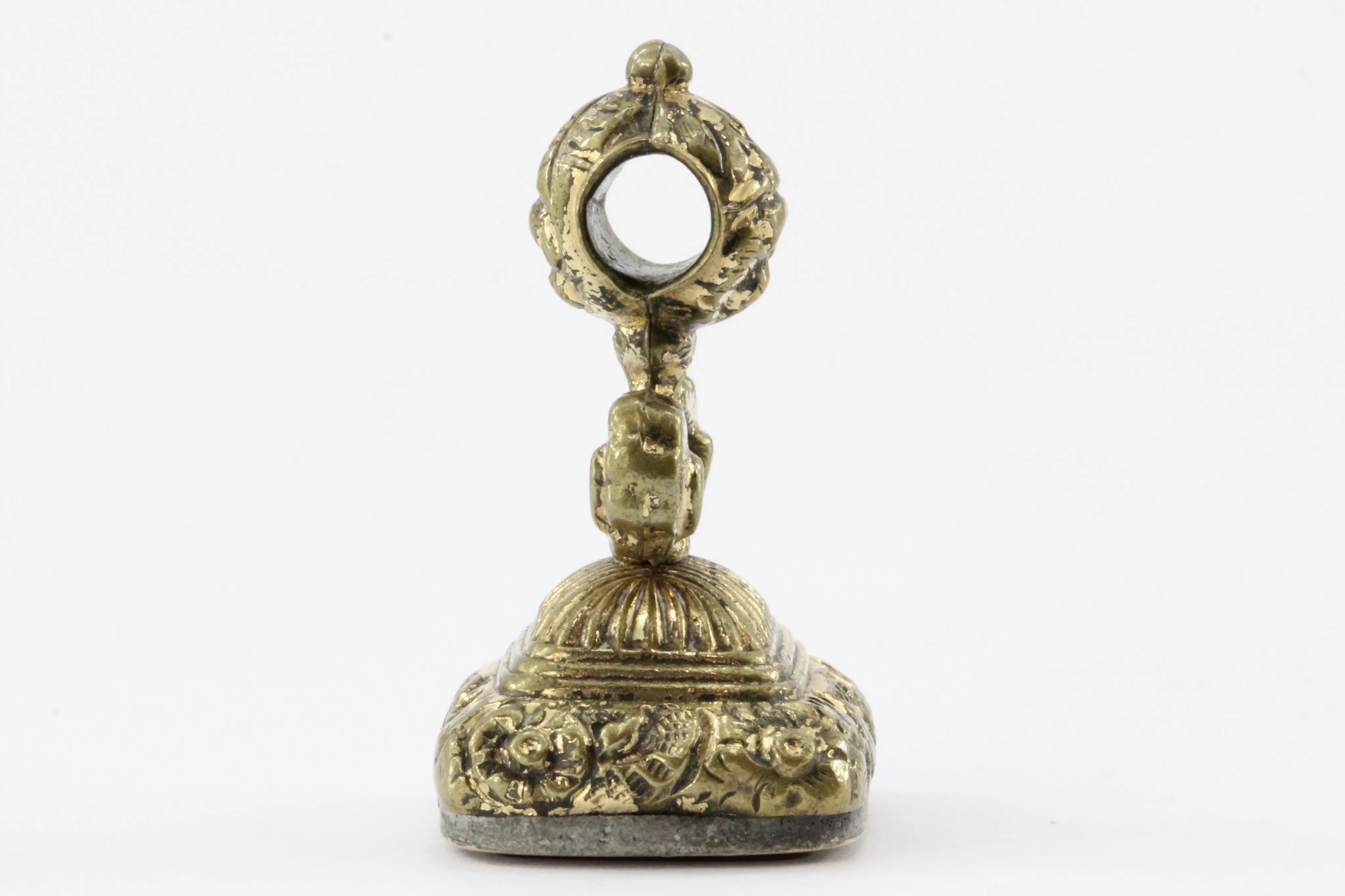 Victorian Gold Filled Carnelian Signet Watch Fob Tassie Pendant c.1860