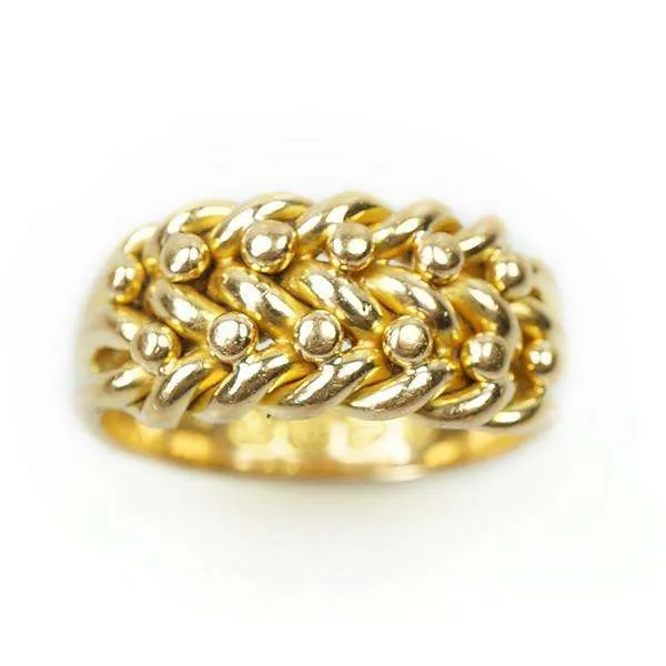 Victorian Keeper Band 18k Gold