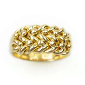 Victorian Keeper Band 18k Gold