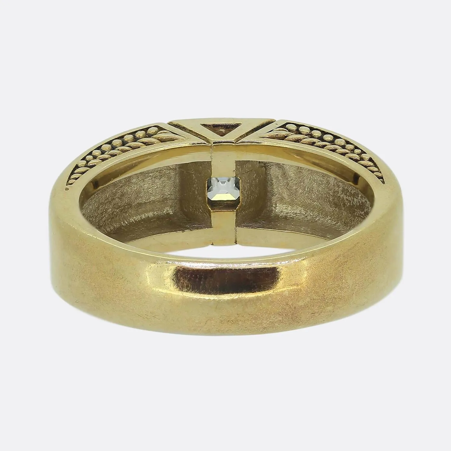 Vintage 0.56 Carat Asscher Cut Diamond Ring