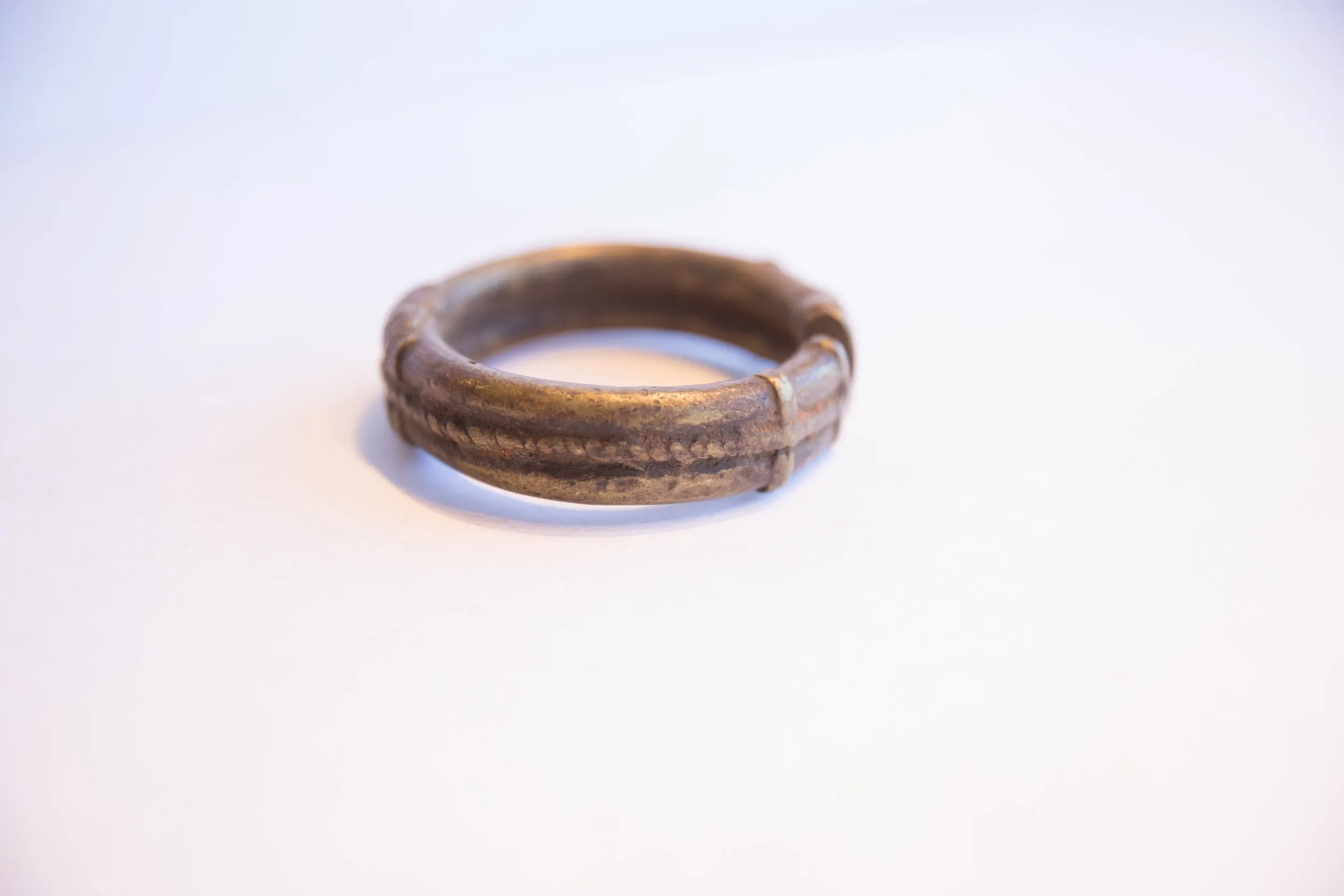 Vintage African Bronze Cuff Bracelet
