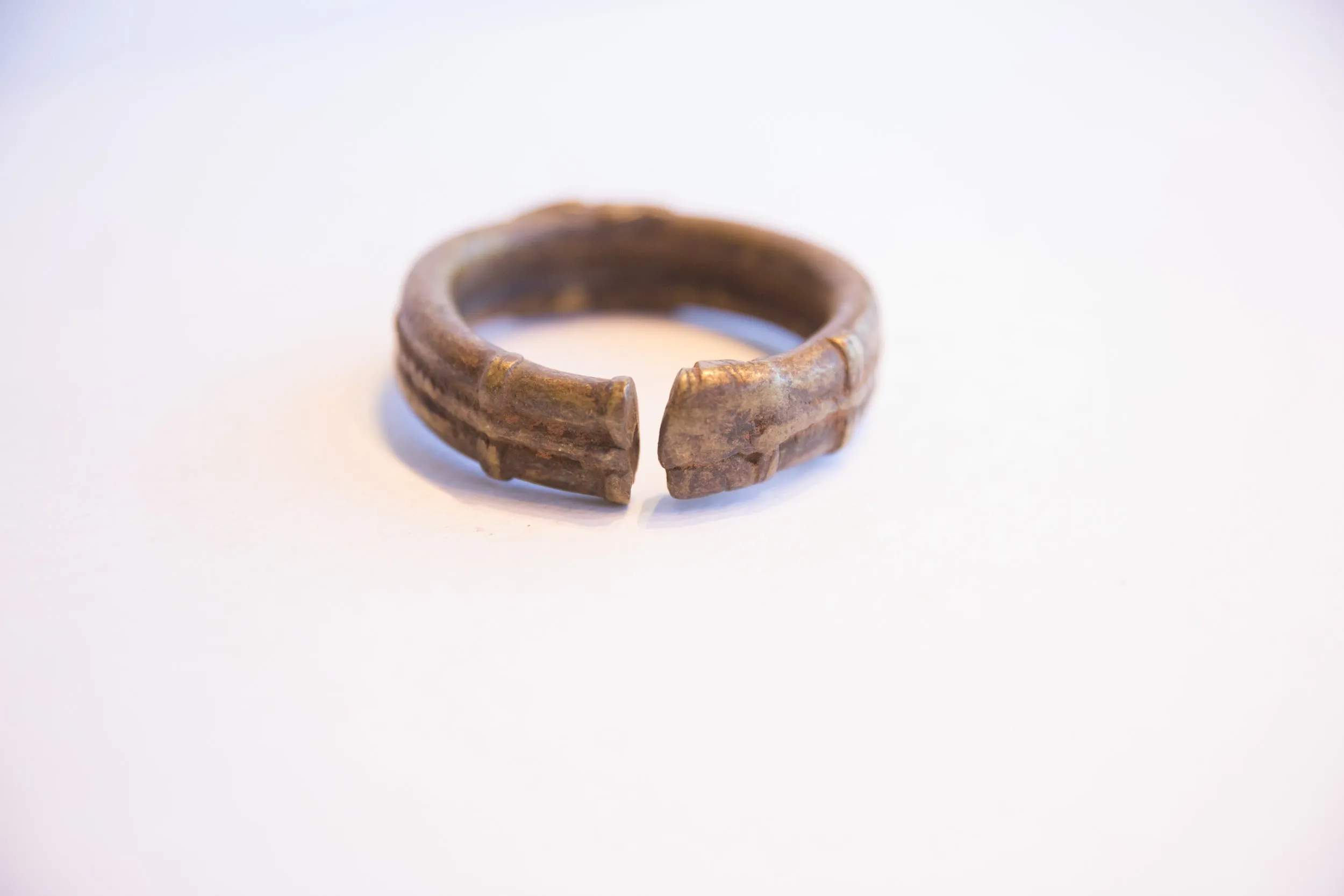Vintage African Bronze Cuff Bracelet