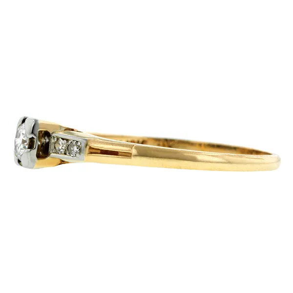 Vintage Diamond Engagement Ring, TRB 0.10ct