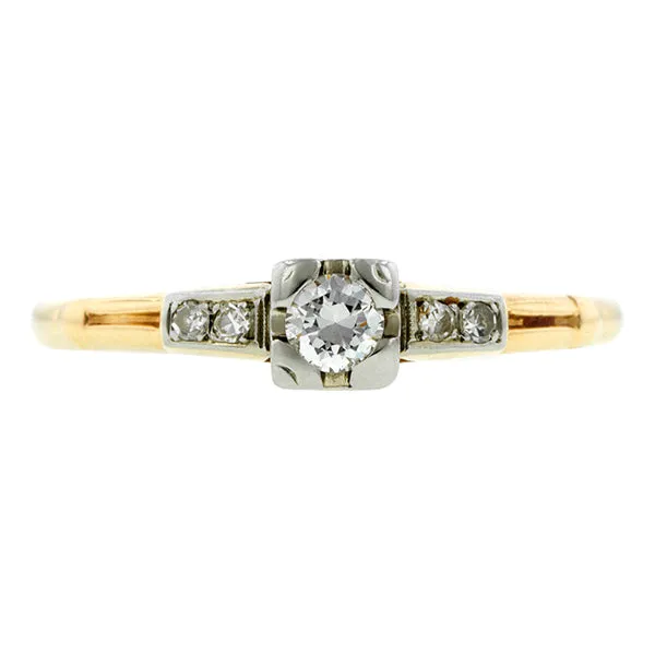 Vintage Diamond Engagement Ring, TRB 0.10ct