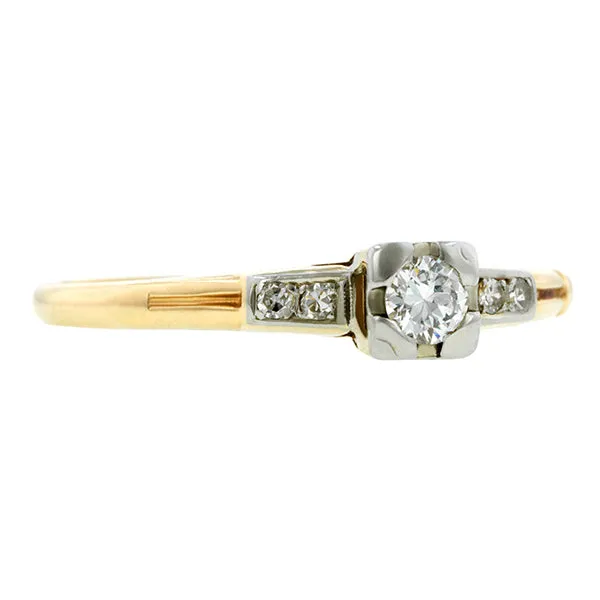 Vintage Diamond Engagement Ring, TRB 0.10ct
