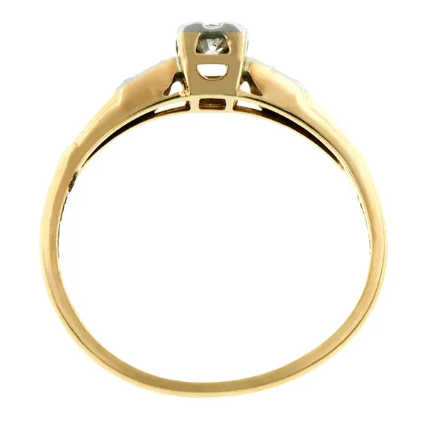 Vintage Diamond Engagement Ring, TRB 0.10ct