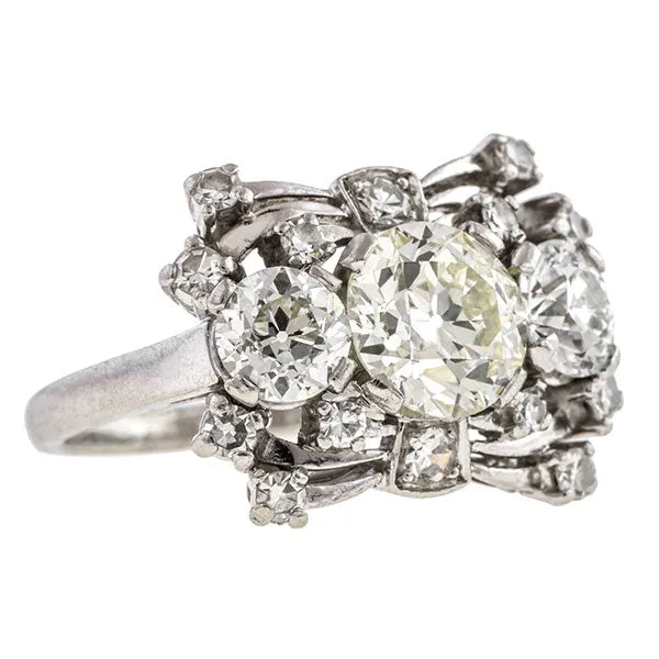 Vintage Engagement Ring, Old European 1.60ct.