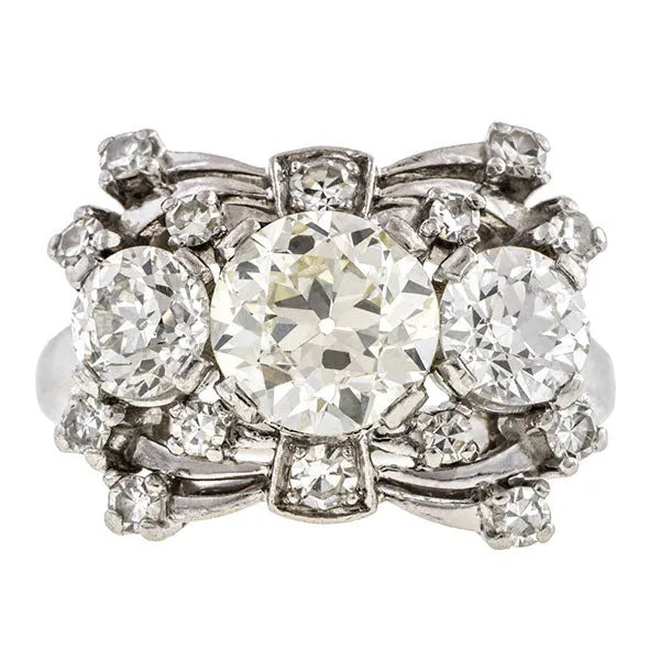 Vintage Engagement Ring, Old European 1.60ct.