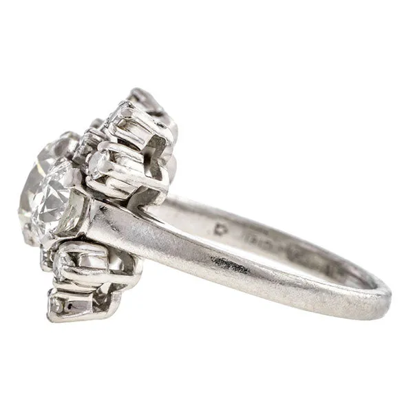 Vintage Engagement Ring, Old European 1.60ct.