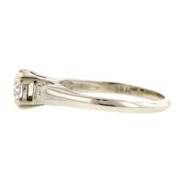 Vintage Engagement Ring, RBC 0.39ct