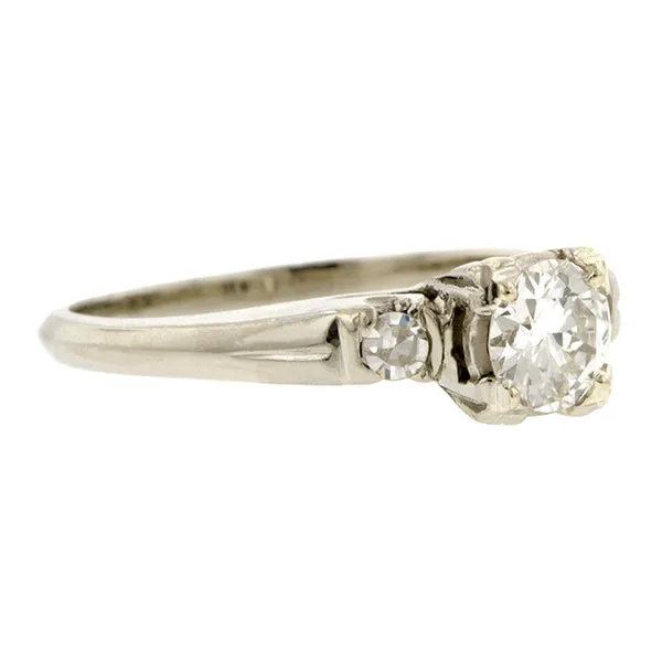 Vintage Engagement Ring, RBC 0.39ct