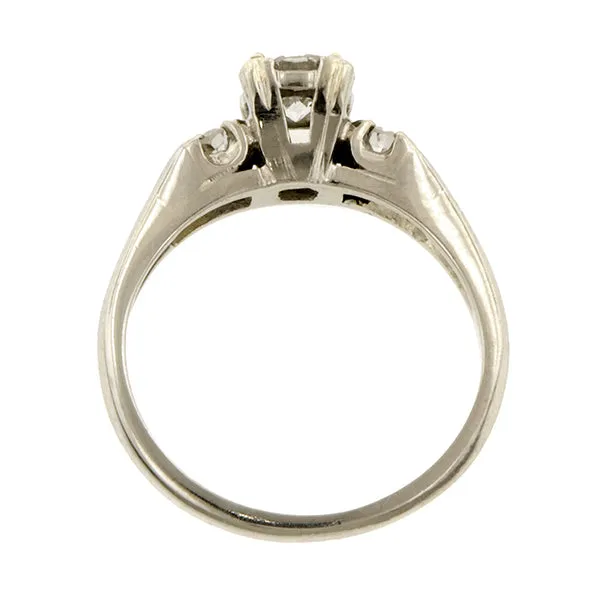 Vintage Engagement Ring, RBC 0.39ct