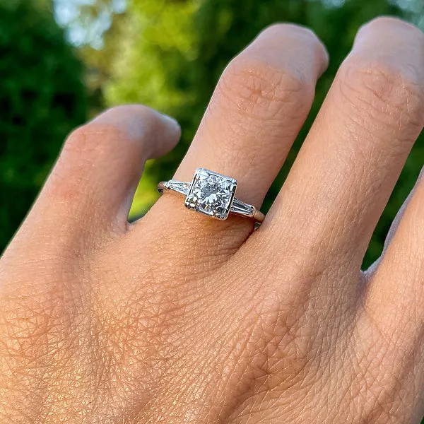 Vintage Engagement Ring, TRB 0.63ct