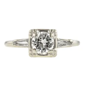 Vintage Engagement Ring, TRB 0.63ct