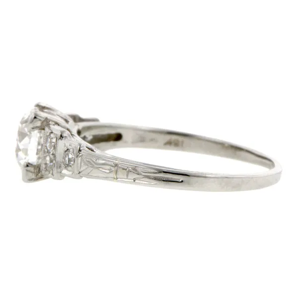 Vintage Engagement Ring, TRB 0.77ct